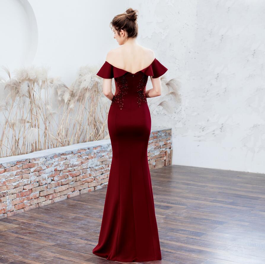 楽天市場】6色 マーメイドドレス パーティードレス オフショルダー