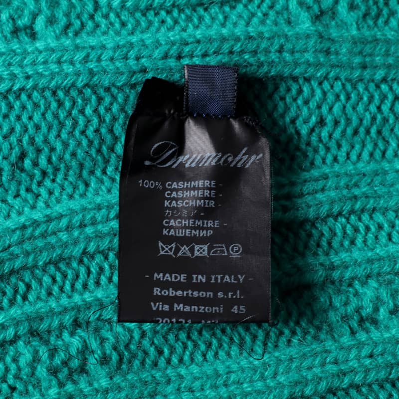 楽天市場】Drumohr / ドルモア｜ケーブル編みカシミヤミドルゲージ
