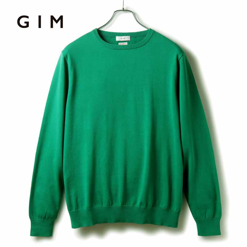 楽天市場】GIM / ジム｜シーアイランドコットン18G長袖クルーネック