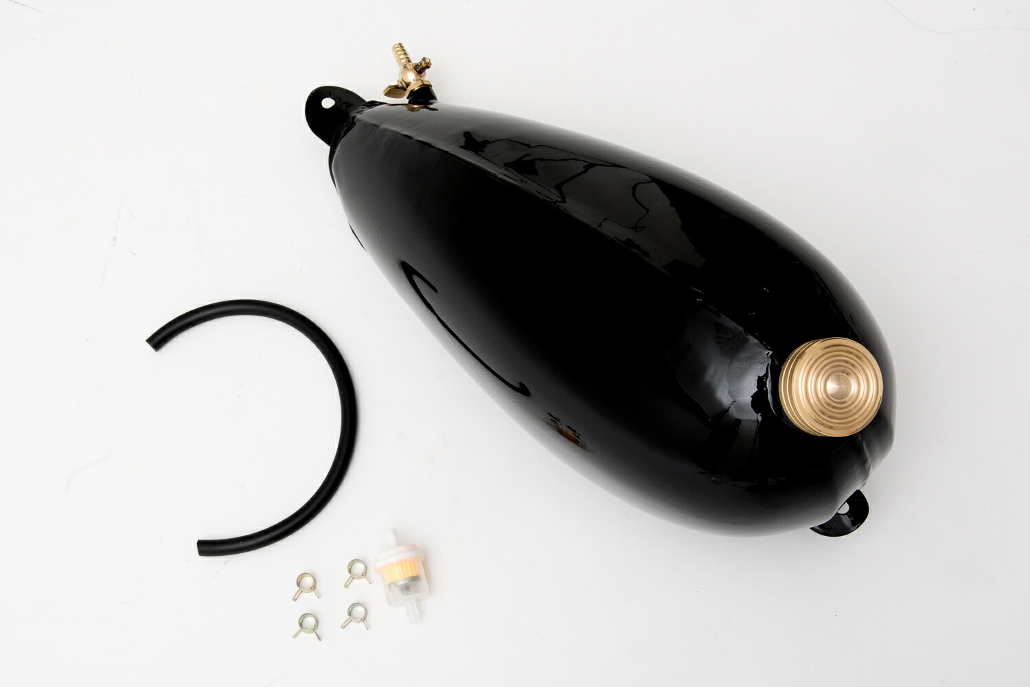 楽天市場】汎用品 ガソリンタンク 銅製 タンクキャップ コック セット