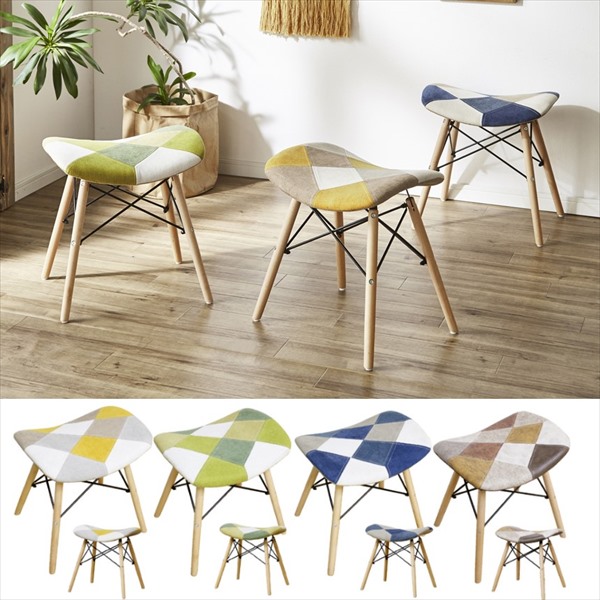 楽天市場】パッチワーク（スツール｜イス・チェア）：インテリア・寝具