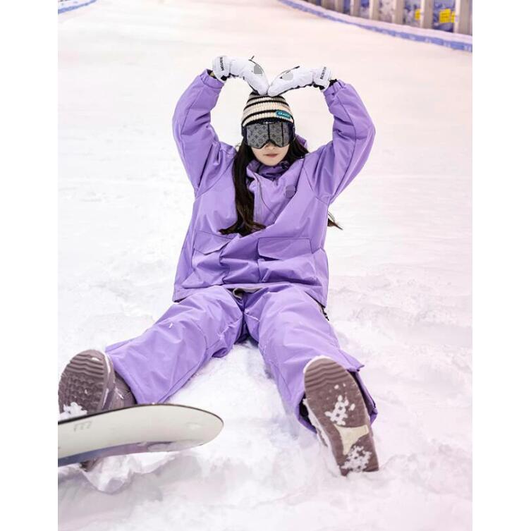 スノボー、スキーウェアVECTOR 女性用 パープル XS スノボー、スキー