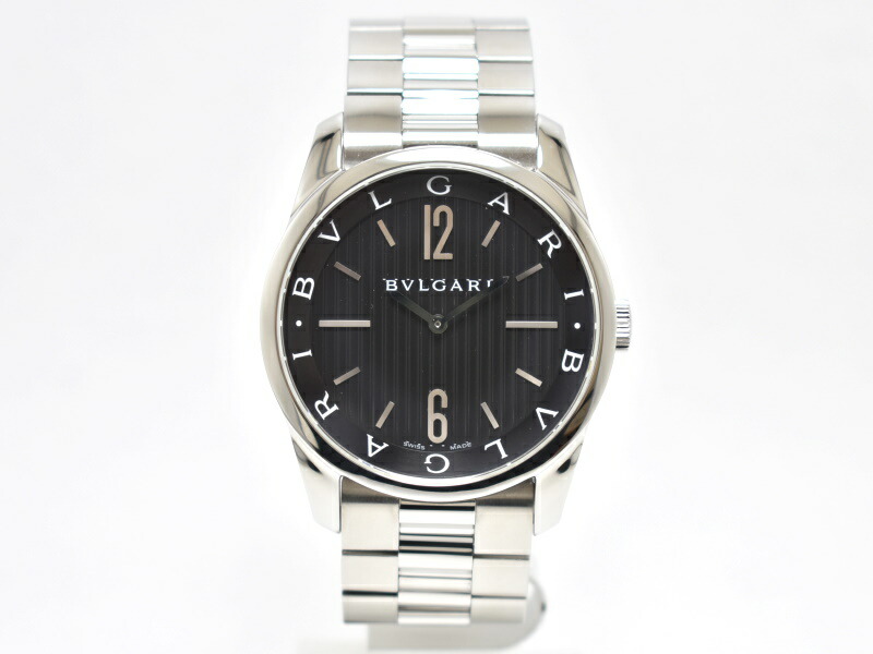 楽天市場】ブルガリ ST42S ソロテンポ メンズ クオーツ BVLGARI