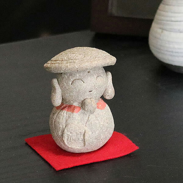 楽天市場】笑福 地蔵さん（信楽焼）陶器 置物 お地蔵さま : 笑福工房 万兵
