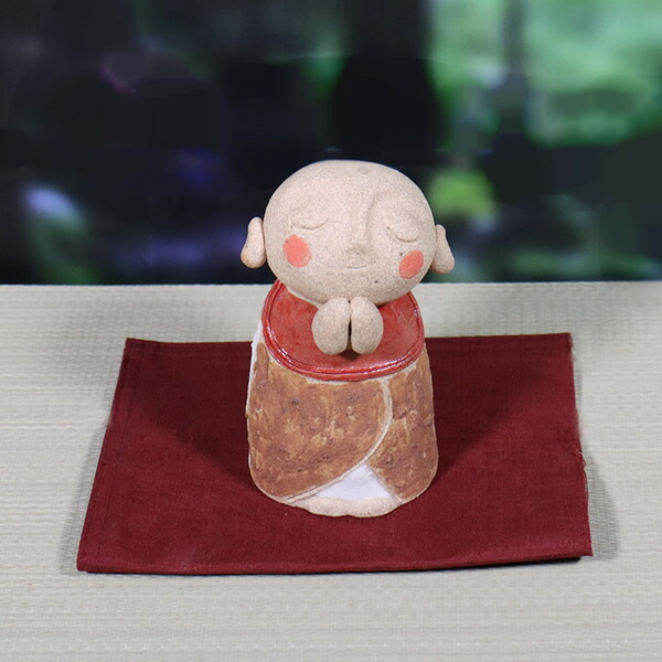 楽天市場】笑福 地蔵さん（信楽焼）陶器 置物 お地蔵さま : 笑福工房 万兵