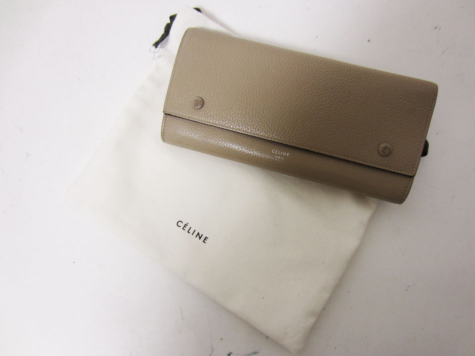 楽天市場】CELINE セリーヌ 財布 長財布 2つ折り ラージフラップ