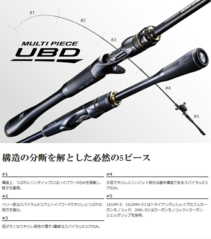 楽天市場】シマノ/SHIMANO×JACKALL ポイズンアルティマ 266L-5 5ピース
