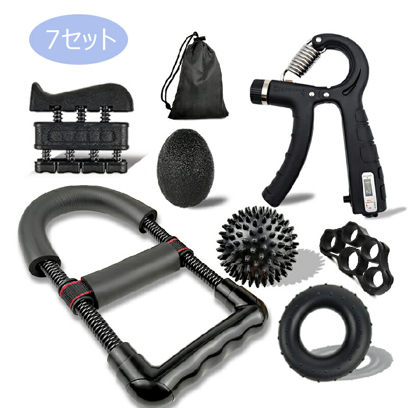楽天市場】7セット トレーニング ハンドグリップ 握力 リストトレーナ