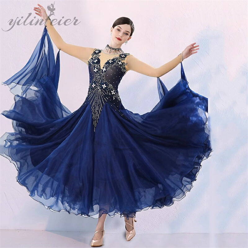 楽天市場】社交ダンスドレス フロント付き長袖 肌色合わせ モダン