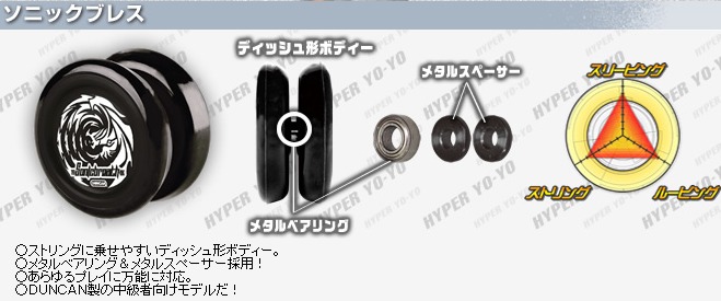 楽天市場】ダンカン ソニックブレス : ヨーヨーショップ スピンギア