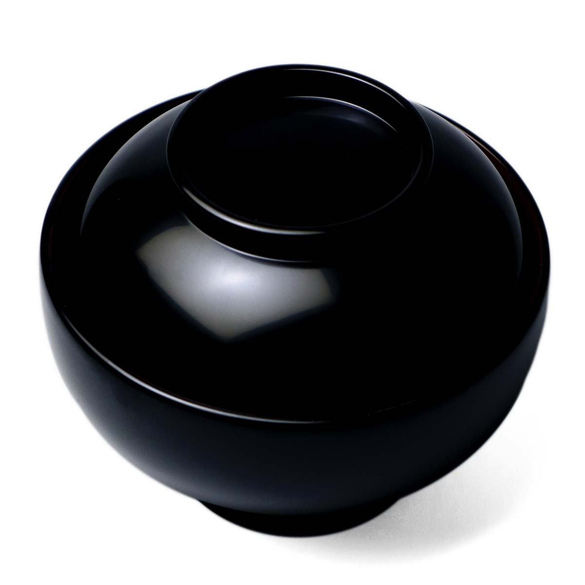 楽天市場】漆器・輪島塗：無地黒内朱蓋付大椀・奥田志郎《汁椀・雑煮椀