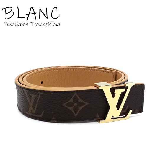 Louis Vuitton ベルト リバーシブル ゴールドロゴ 保存袋付き Louis
