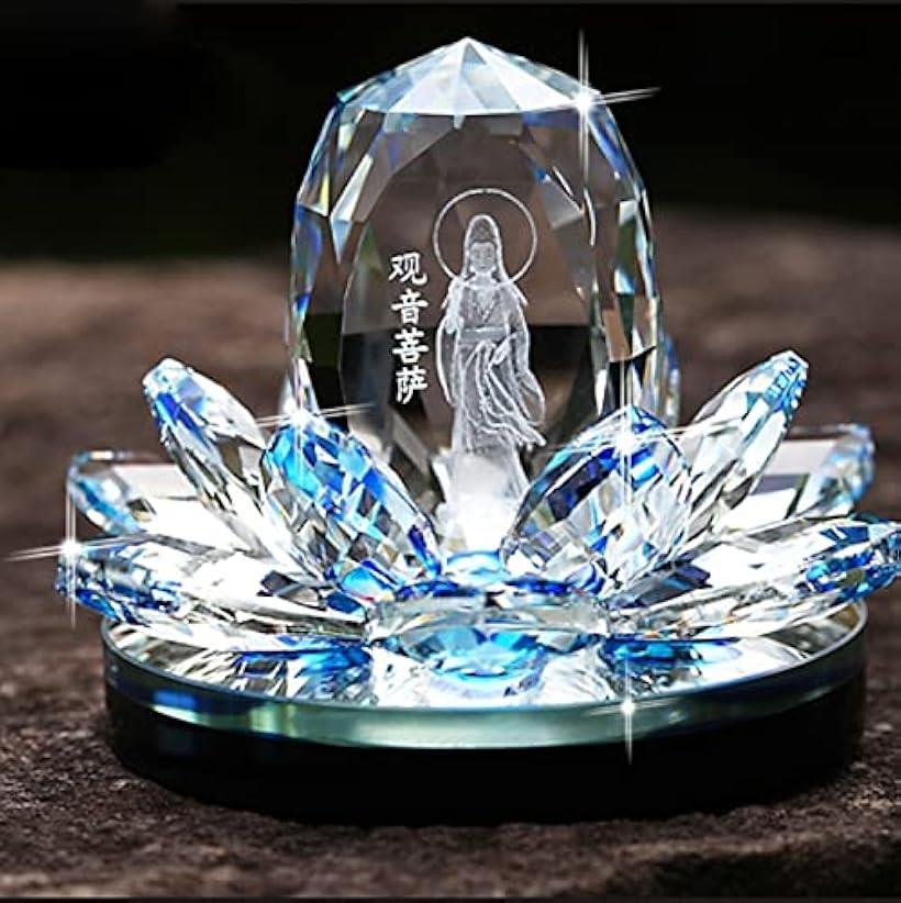楽天市場】クリスタルガラス 観音菩薩像 置物 オブジェ インテリア