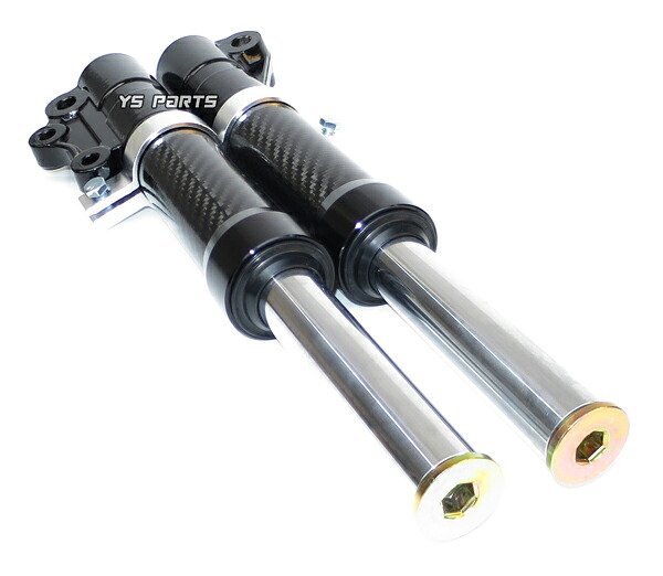 楽天市場】【送料無料】【高品質】フロントフォーク黒/カーボン