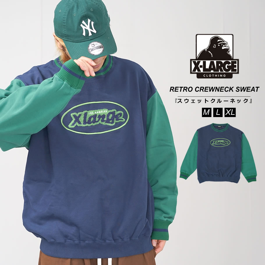 楽天市場】XLARGE エクストララージ トレーナー メンズ 袖 切り返し