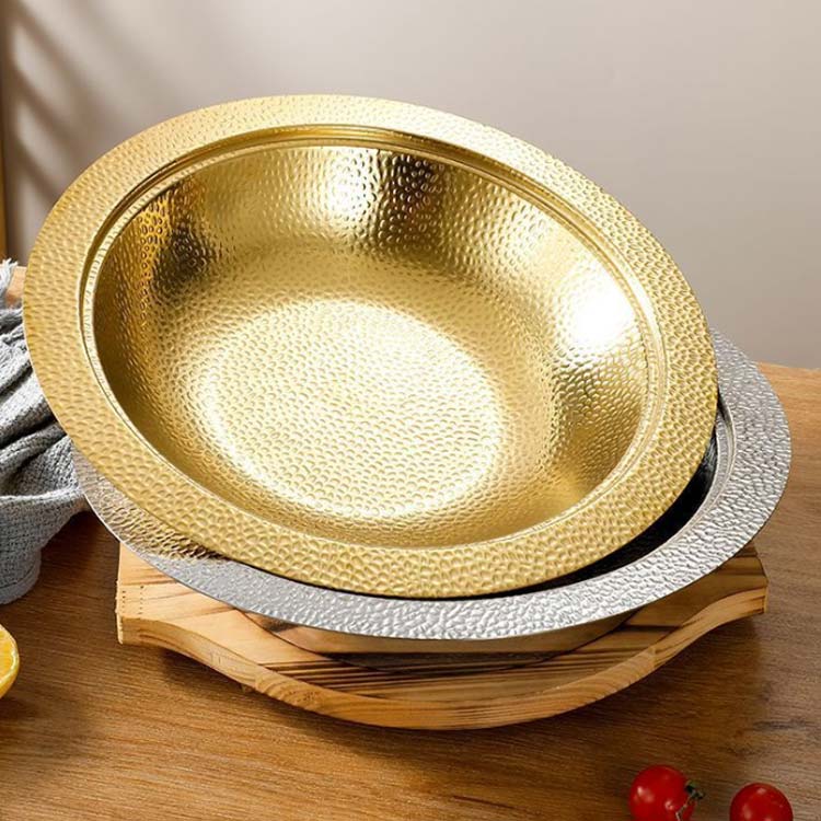 楽天市場】寄せ鍋 しゃぶ鍋 ステンレス 槌目 IH対応 厚手 鍋 なべ 皿