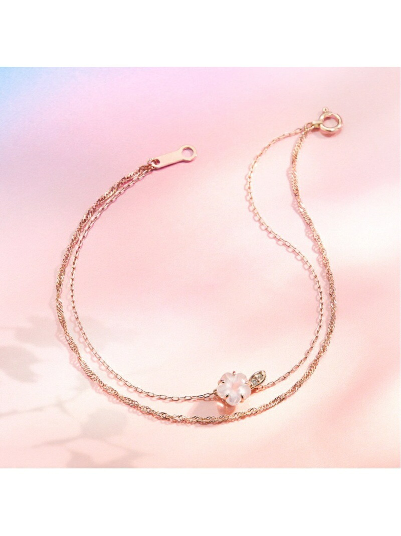 楽天市場】【サクラコレクション】K10ピンクゴールド ブレスレット 4