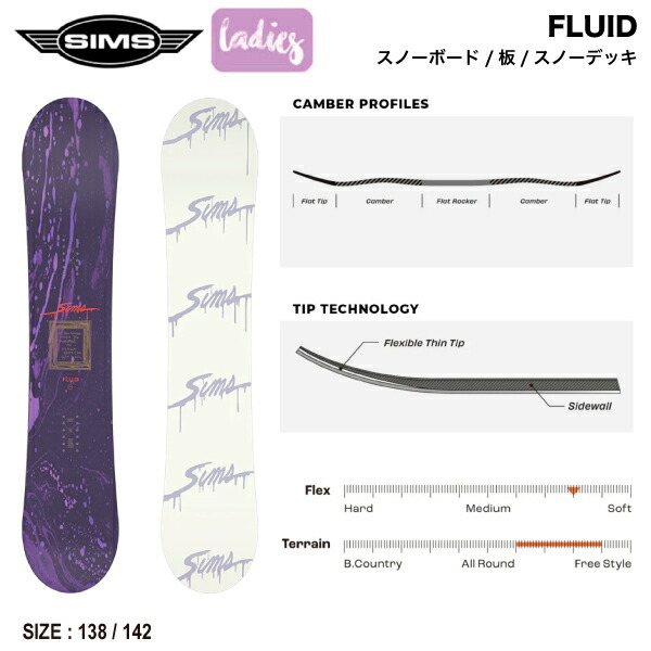 楽天市場】【SIMS】2024/2025 シムス FLUID フルイド レディース 女性