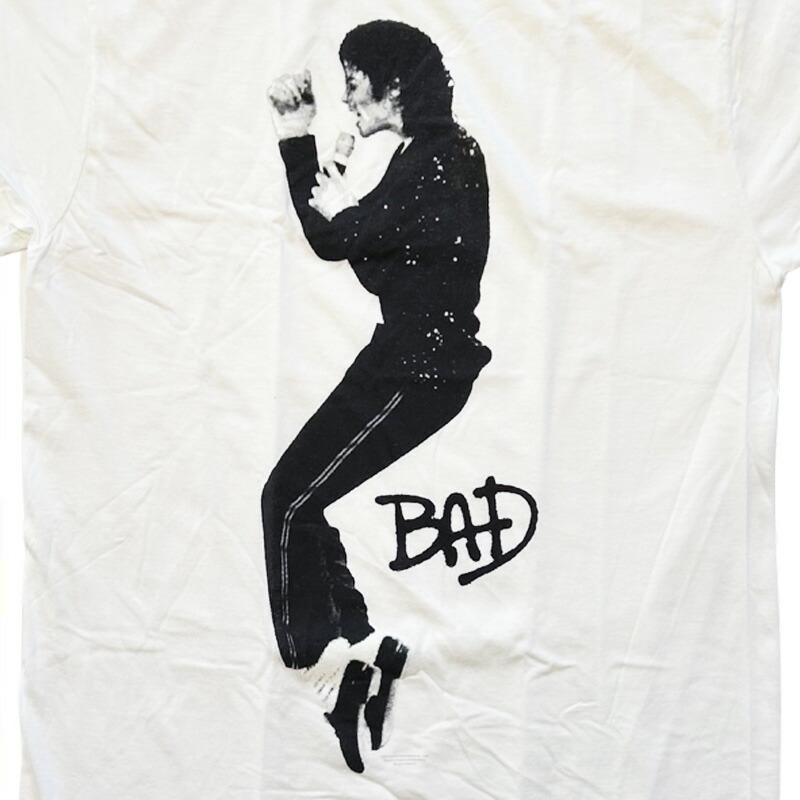 楽天市場】Michael Jackson Bad Black And White Photo T-shirt