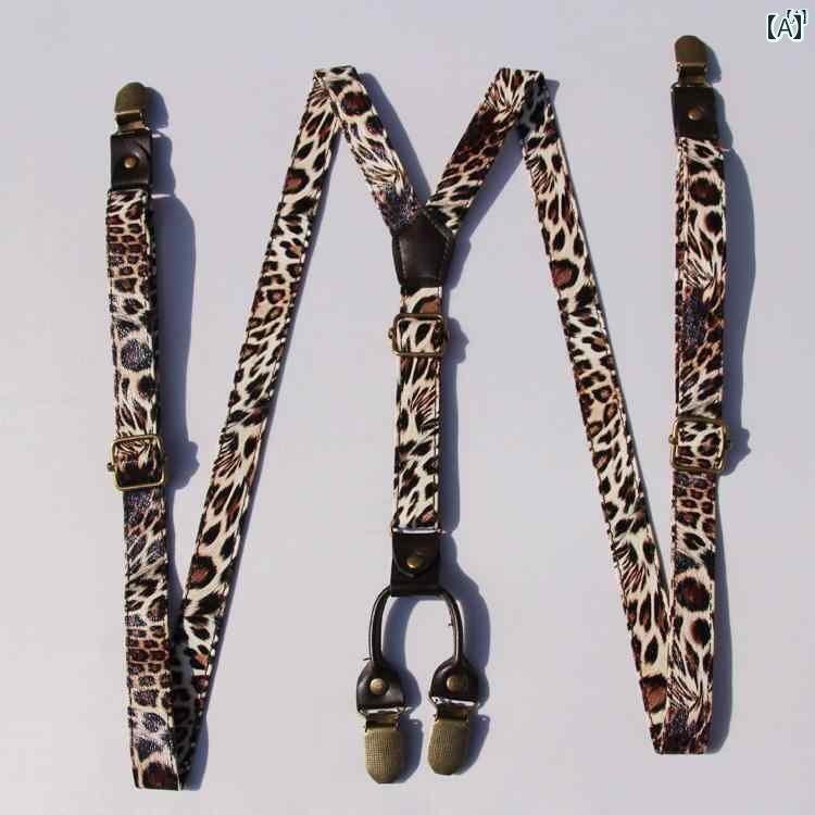 楽天市場】ヒョウ柄（サスペンダー｜ベルト・サスペンダー）：バッグ