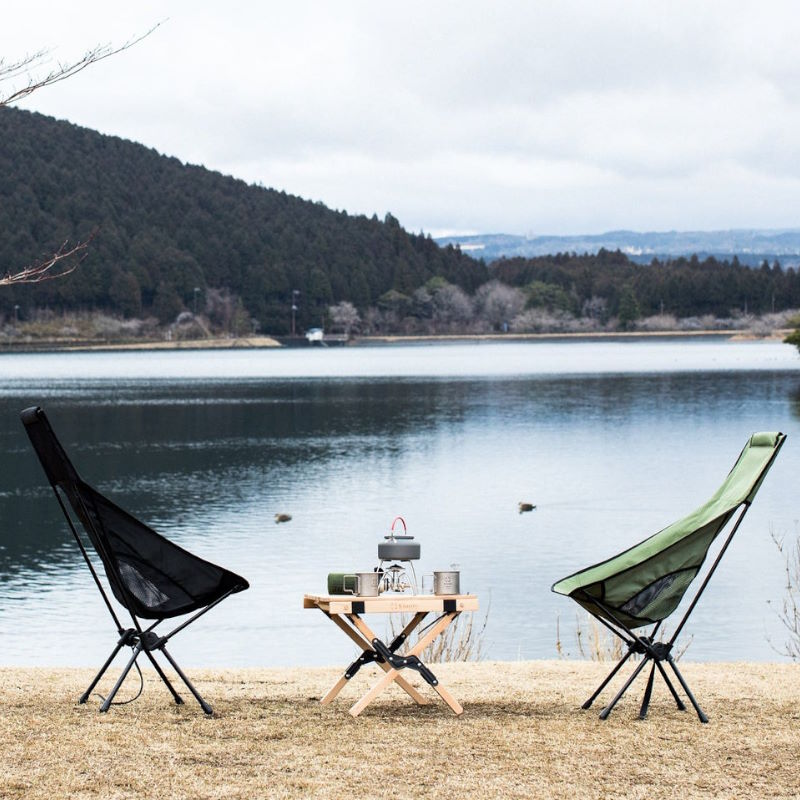 楽天市場】S'more/スモア アルミハイバックチェア 折りたたみ式チェア