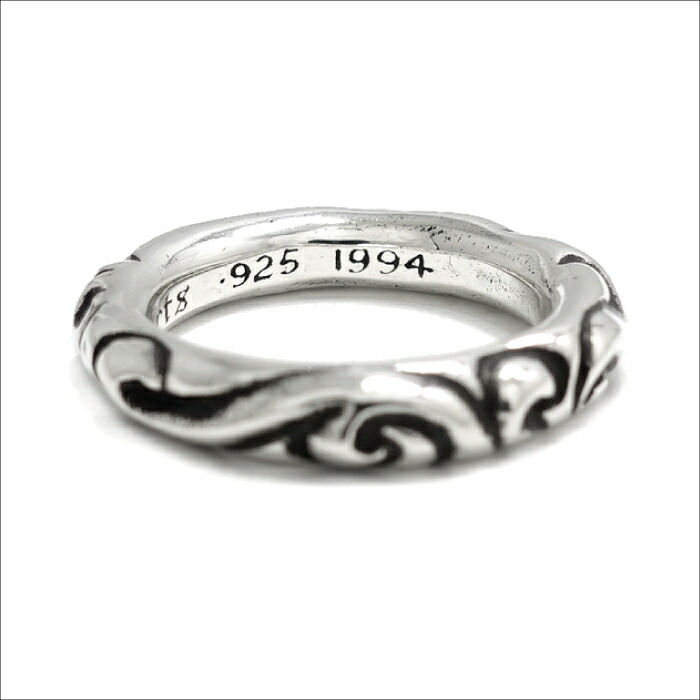 楽天市場】【CHROME HEARTS クロムハーツ】SCROLL BAND RING