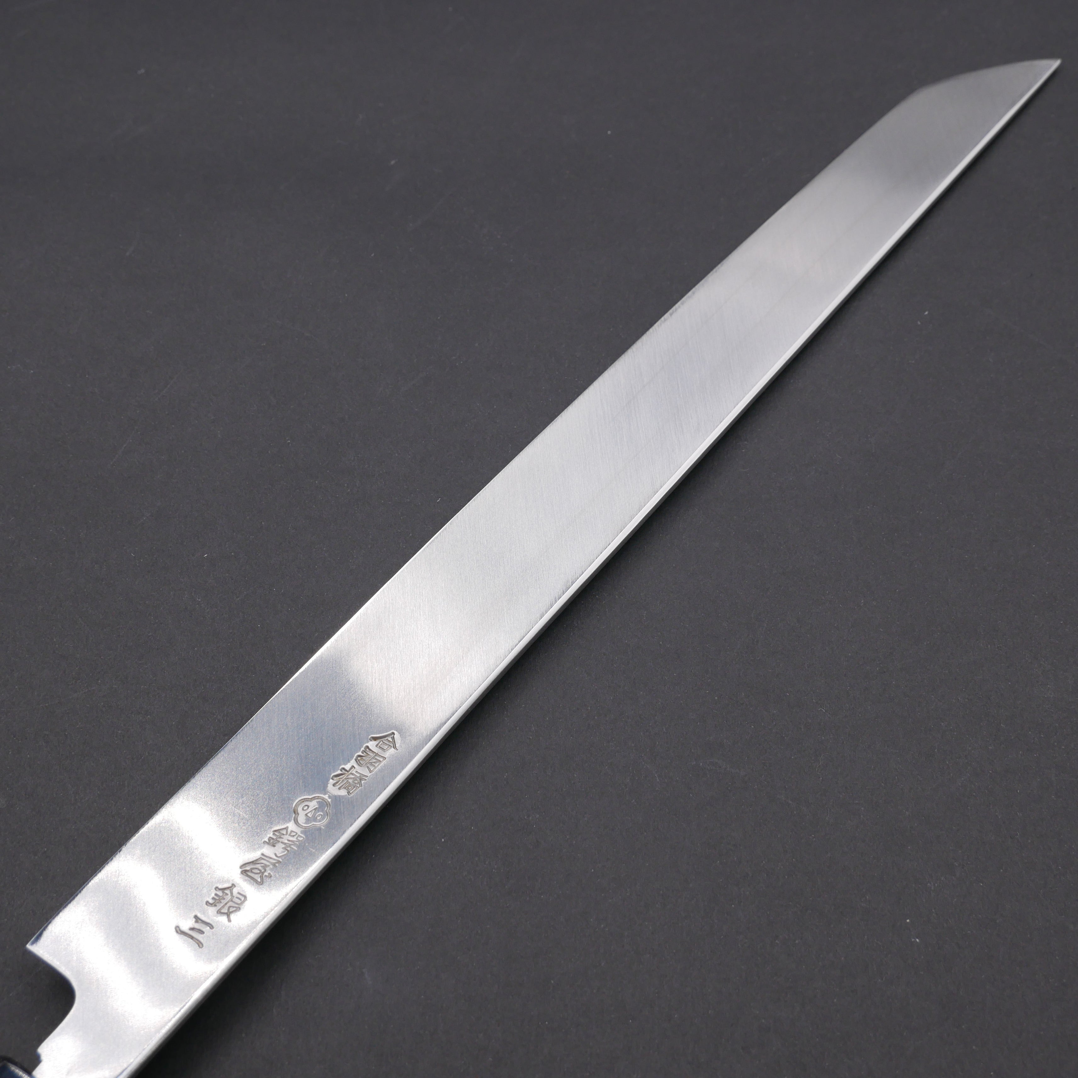 銀三鋼 上仕上 先丸蛸引 朴八角柄 – つば屋庖丁店