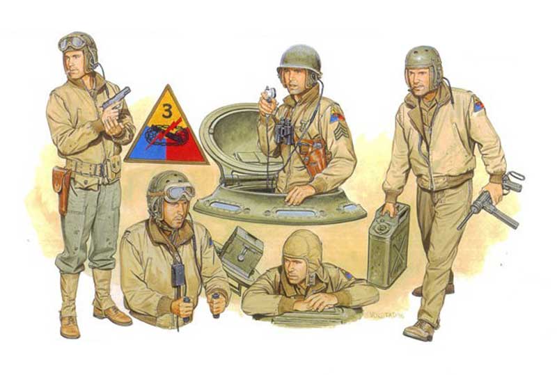 1/35 WW.II アメリカ軍 戦車兵 北西ヨーロッパ 1944【DR6054