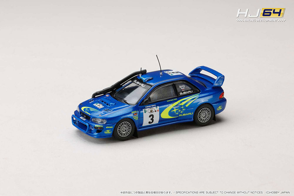 1/64 SUBARU IMPREZA WRC 2000 #3 (SAFARI)【HJR646041E:4981932074542