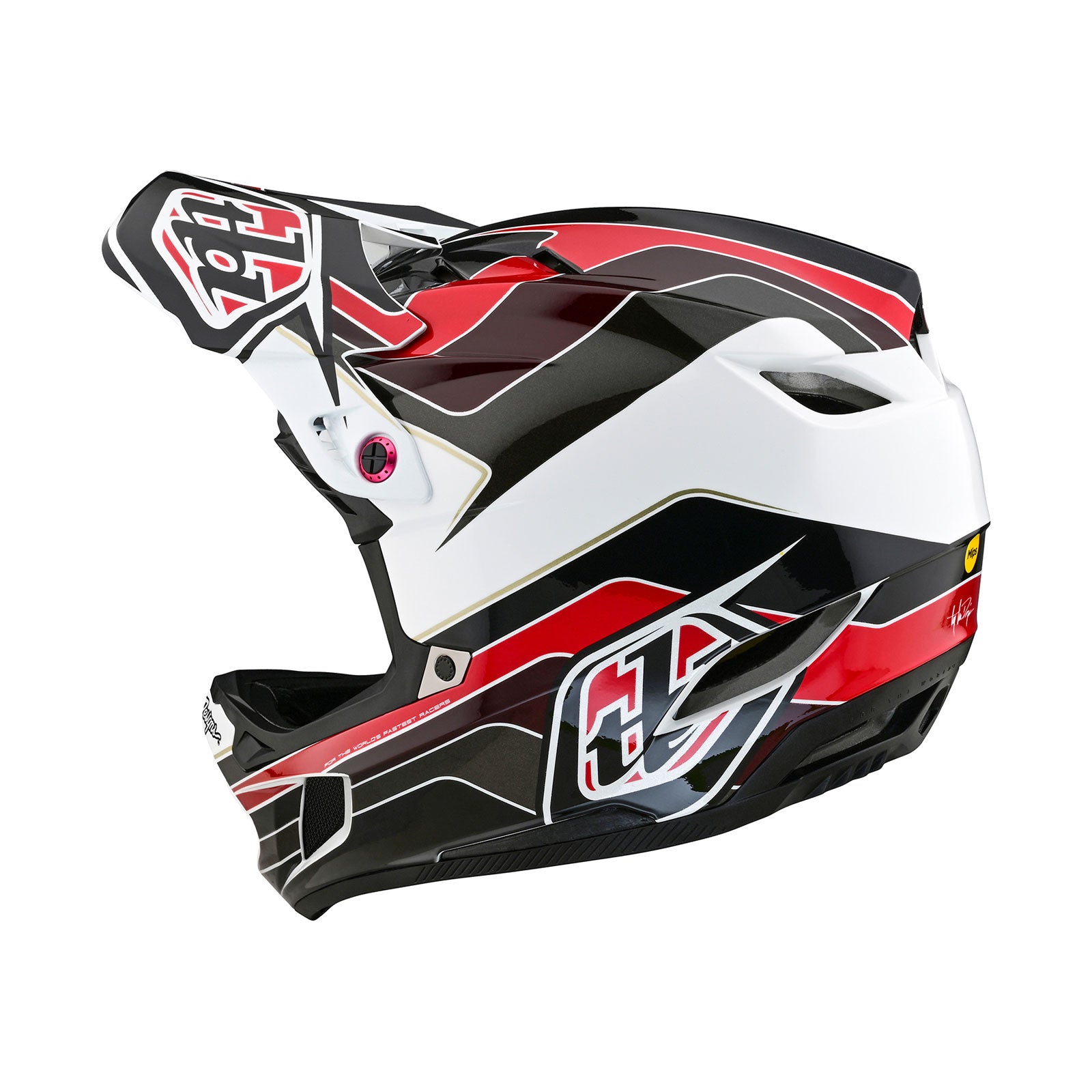 D4 Polyacrylite Helmet Block Charcoal / Red – Troy Lee Designs
