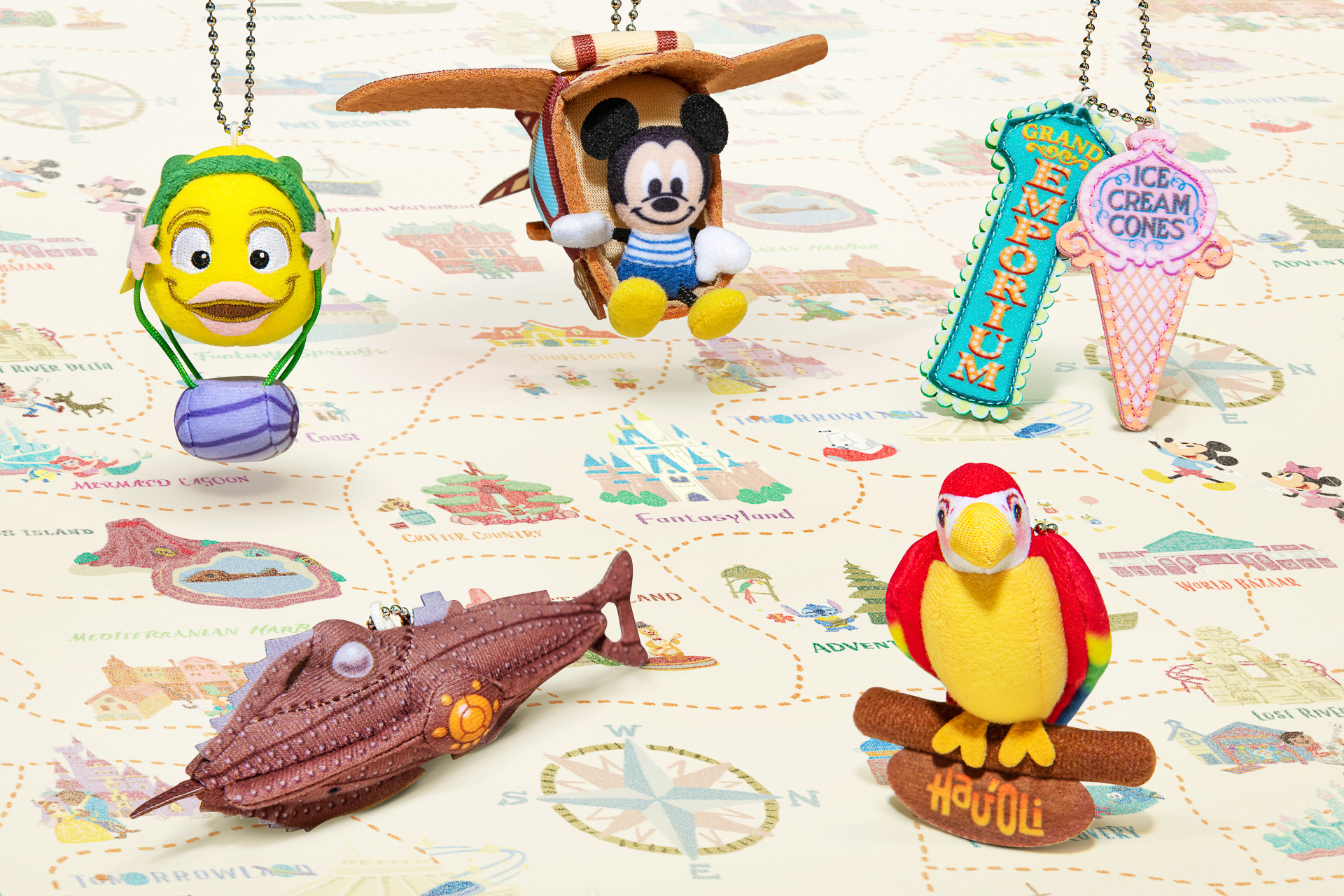 東京ディズニーリゾートのマップアイコンがぬいぐるみ＆トート化。キー