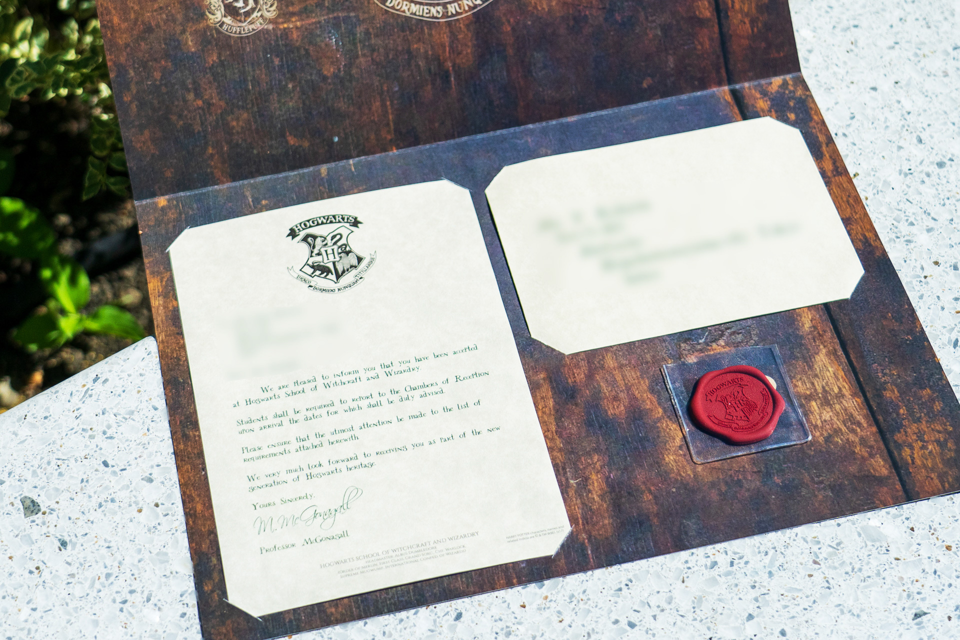 ホグワーツ入学許可書を手に入れた！ レイルウェイショップと