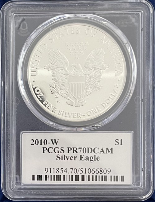 まーちゃん PCGS PR/MS70☆2010 アメリカ シルバーイーグル まーちゃん