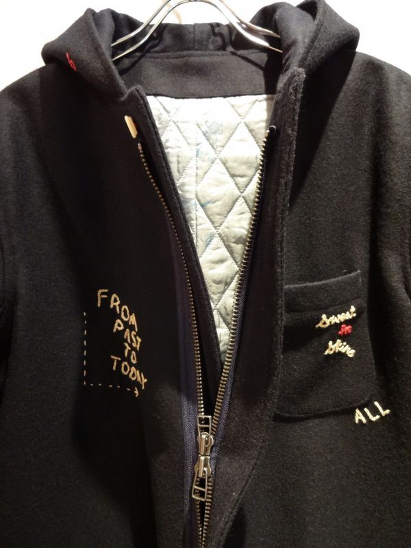 Porter Classic (P.C. HAND WORK MELTON HOOD COAT) NAVY - TRAMPS