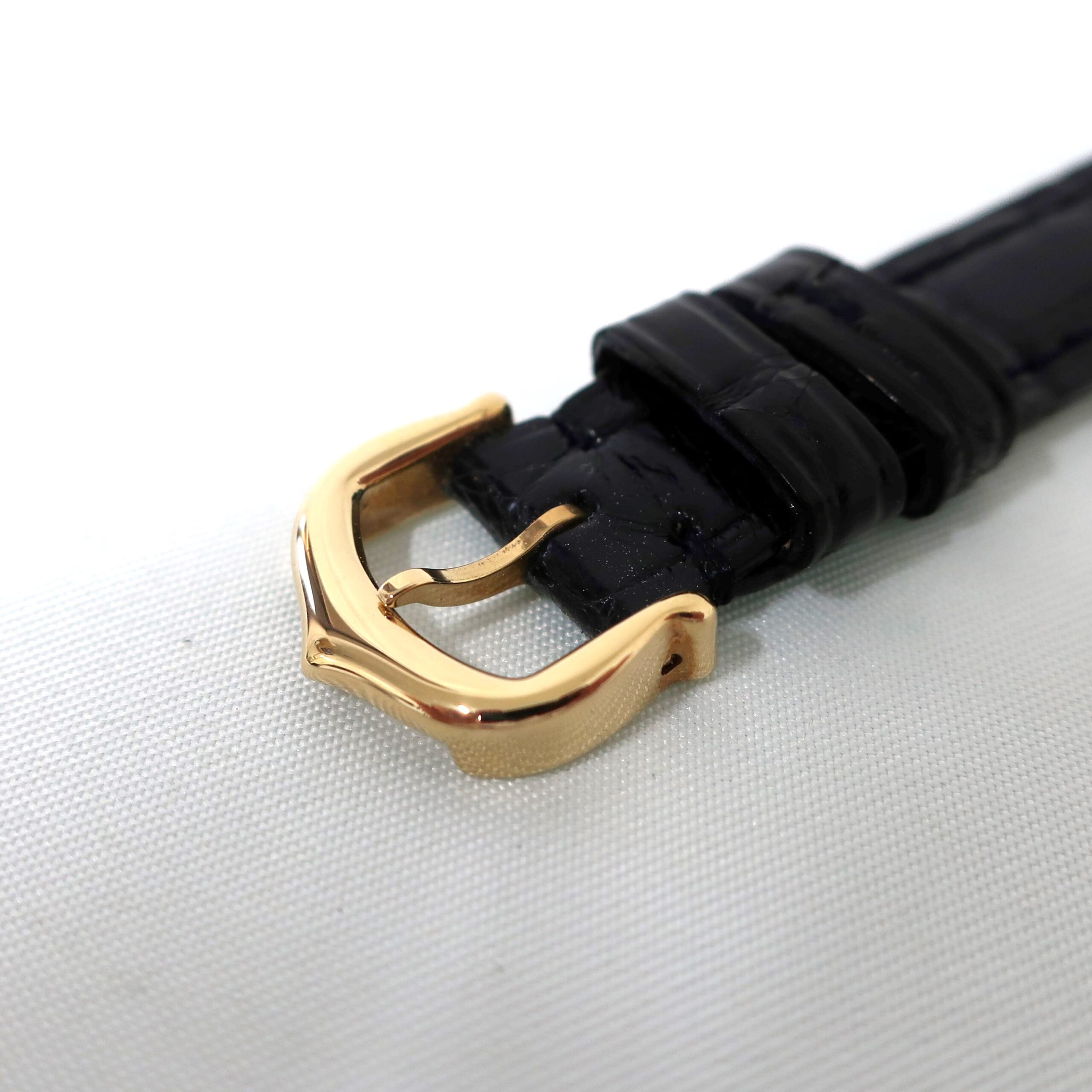 Cartier カルティエ レディース時計 クロコダイル 750YG 尾錠 革ベルト