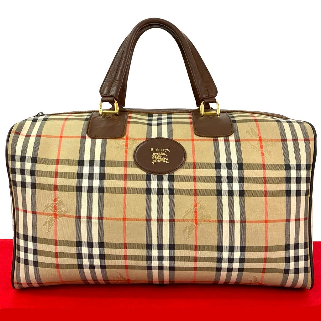 Burberry ボストンバック ヴィンテージ カーキSA605