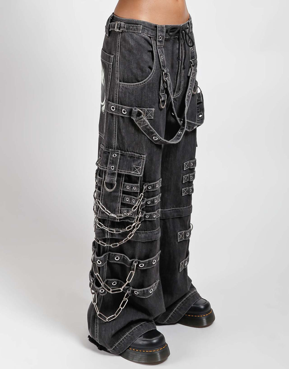 TRIPP NYC - DEVIL SKULL BLACK DENIM