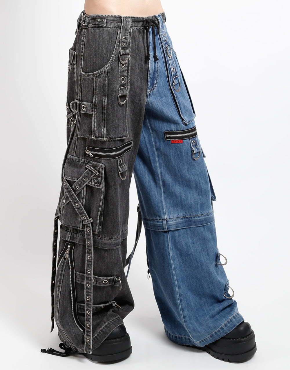 TRIPP NYC - X-STRAP PANT SPLIT DENIM