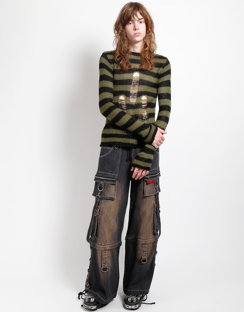 TRIPP NYC - ZIP LOCK PANT DIRTY WASH BLUE DENIM