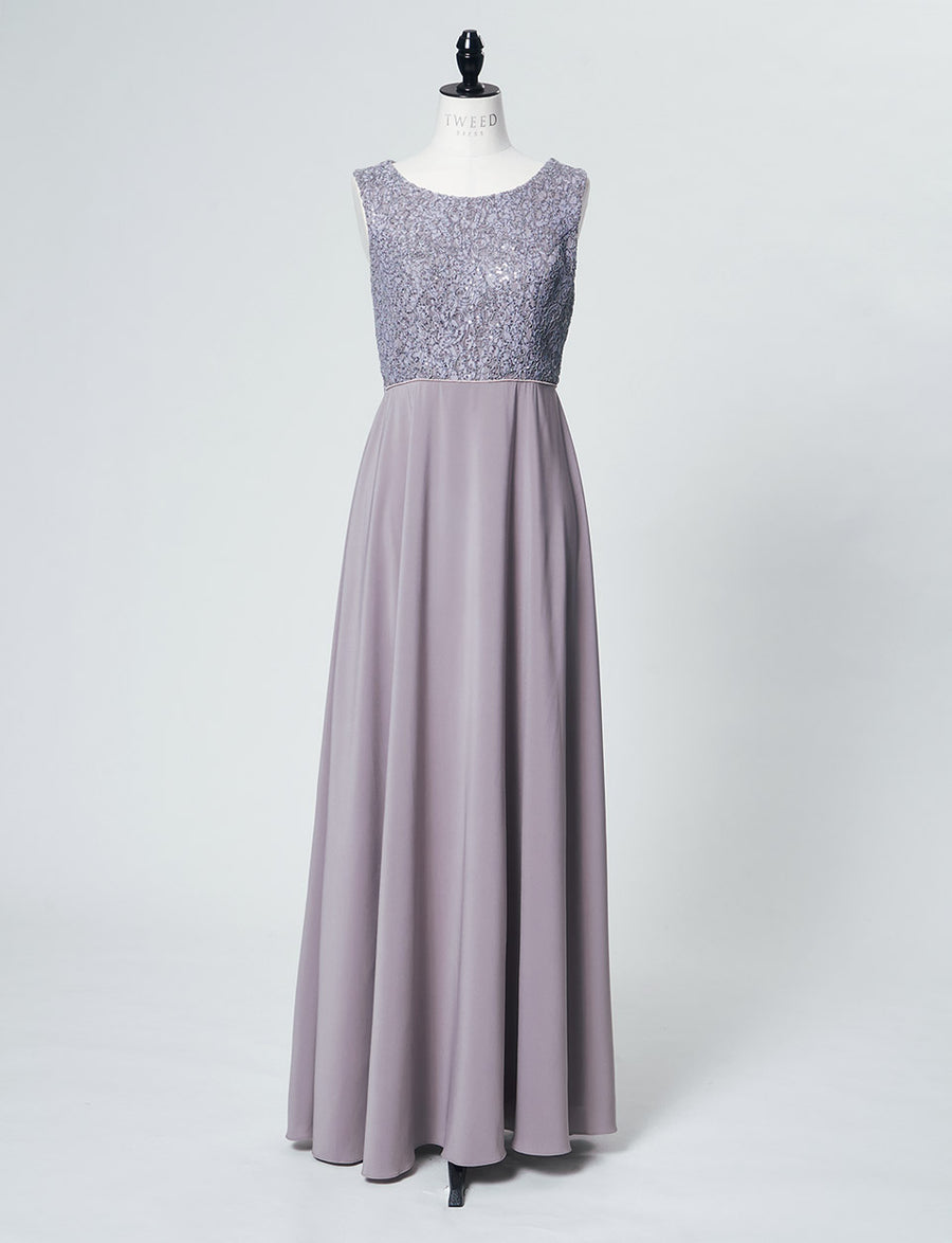 結婚式 母親ドレス・マザーズドレス MD0227-SGY グレー ジャケット付き