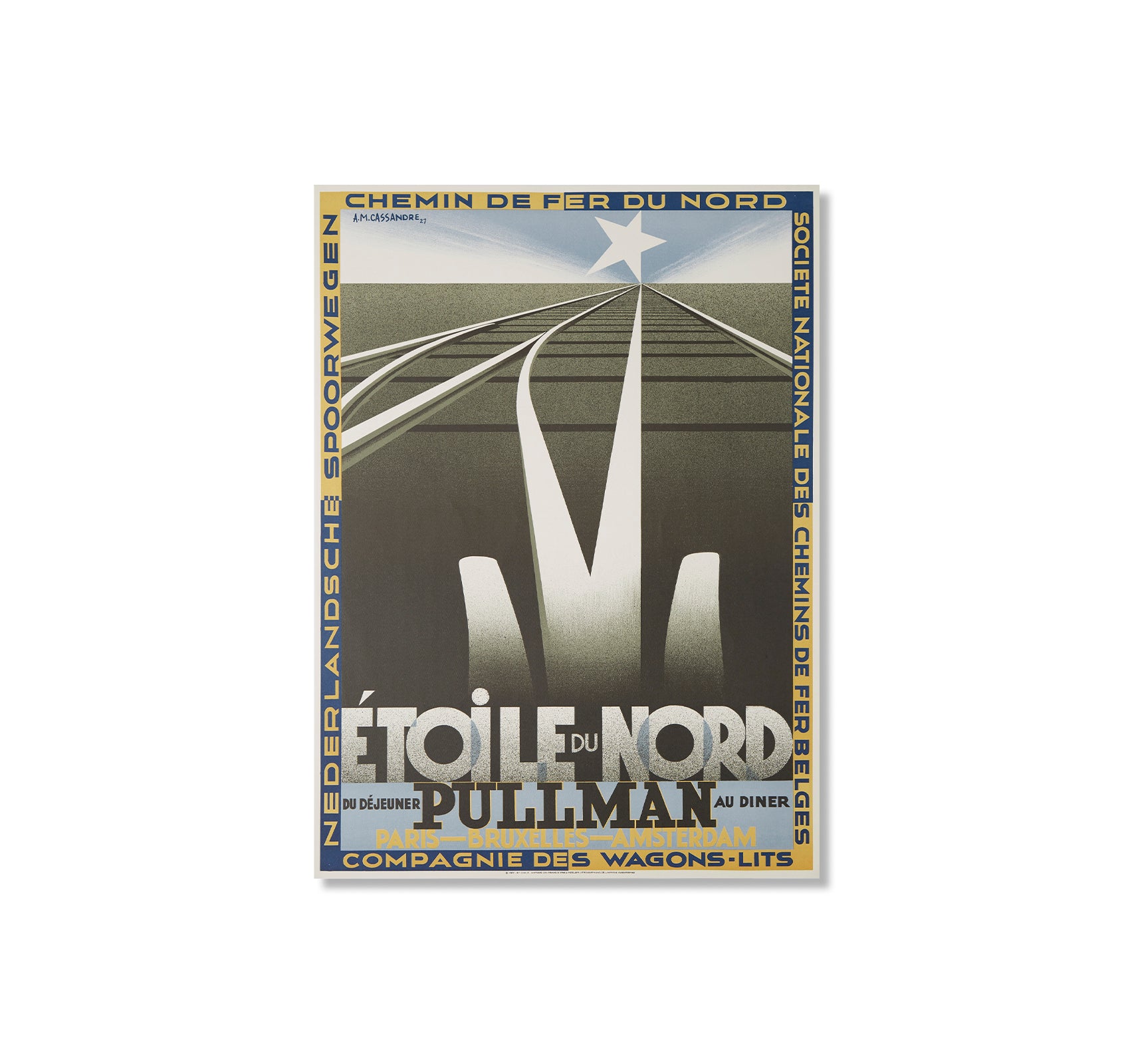 WAGONS-LITZ 'ETOiLE NORD' POSTER by A. M. Cassandre [REPRODUCED