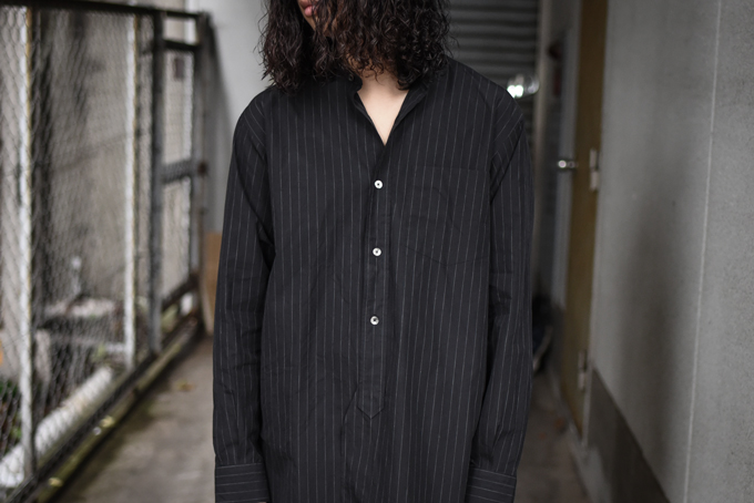 COMOLI -Band Collar Shirt- | twelve blog