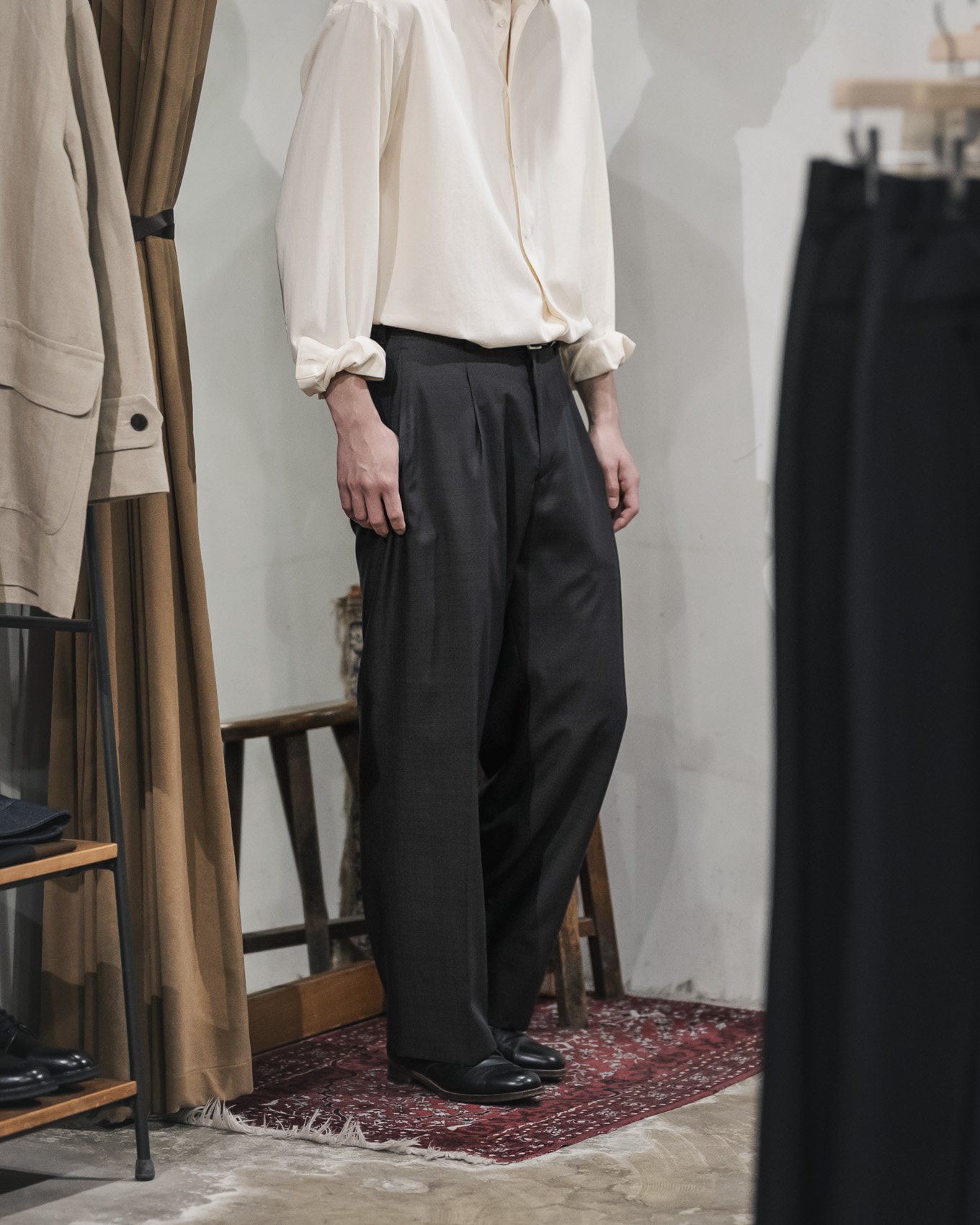 MAATEE&SONS H WOOL 無双TROUSER (BROWN) 1 MAATEE&SONS H WOOL 無双