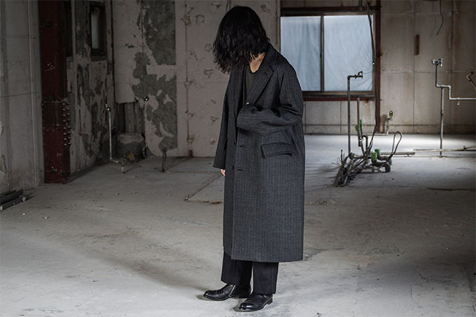 AURALEE -Bluefaced Wool Double Cloth Chesterfield Coat- | twelve blog