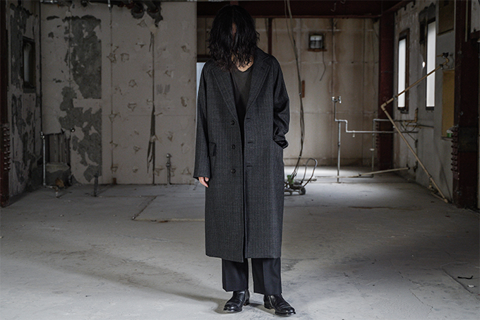 AURALEE -Bluefaced Wool Double Cloth Chesterfield Coat- | twelve blog