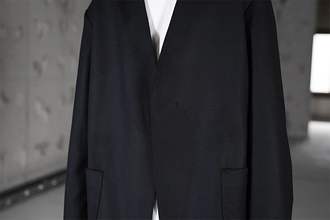 un/unbient × twelve -Wool Flannel Collar Less Jacket- | twelve blog