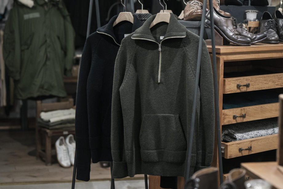 MAATEE&SONS -Half Zip Military Sweater- | twelve blog