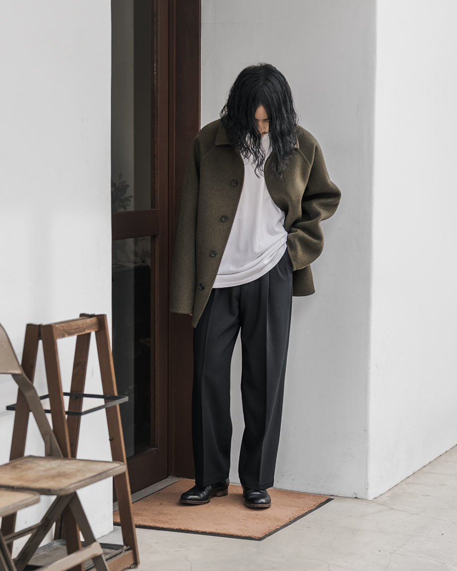 WIRROW -Wool Serge Wide Tapered Slacks- | twelve blog