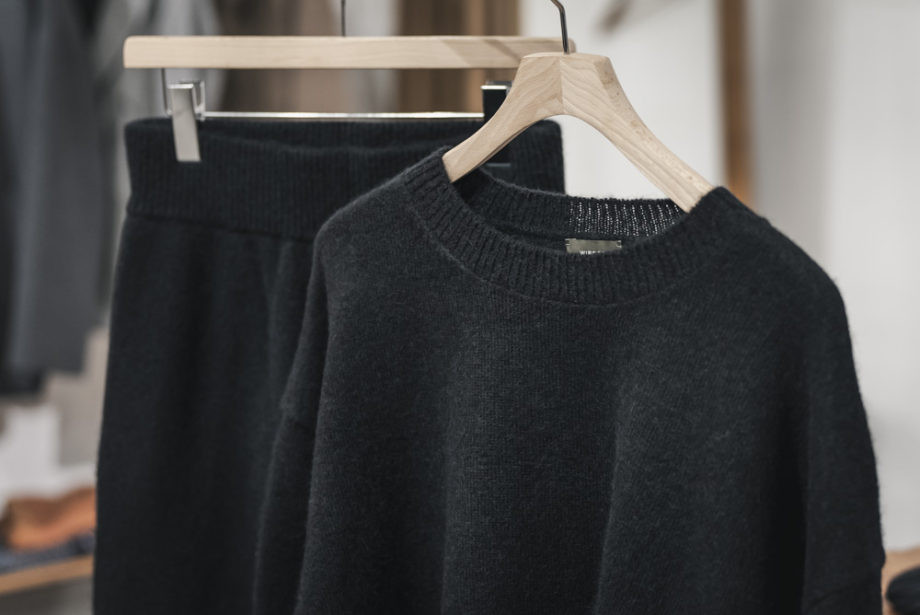 WIRROW -Alpaca Wool Wide Knit Pullover, Knit Pants- | twelve blog