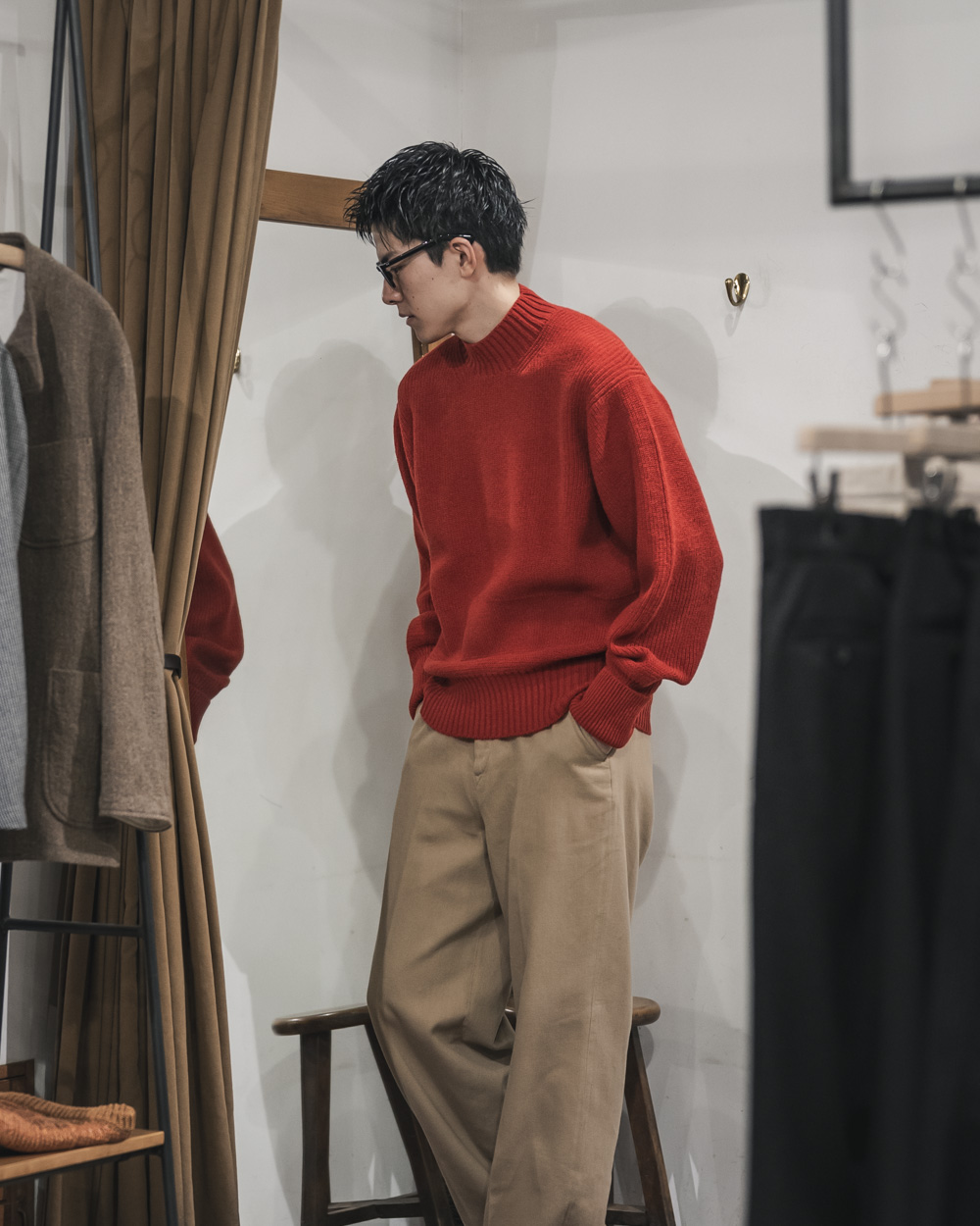 twelve BLOG | MAATEE&SONS -Shetland Fine Lamb Army Sweater